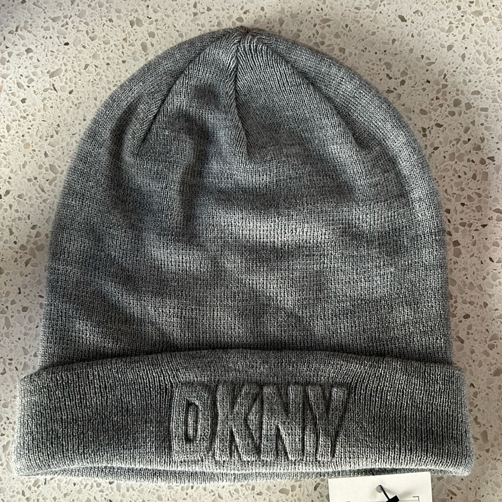DKNY Heather Grey beanie